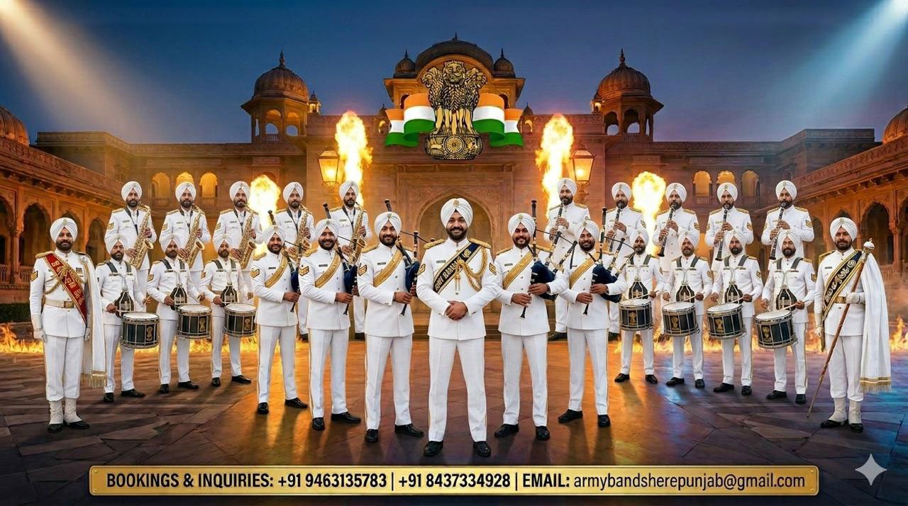 Full white ceremonial ensemble