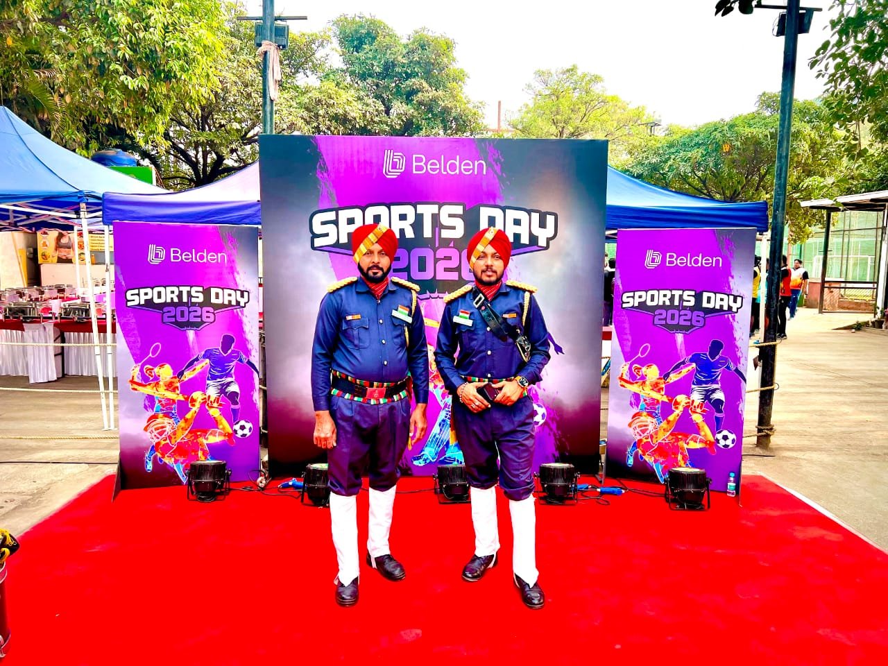 Band representatives at a sports day