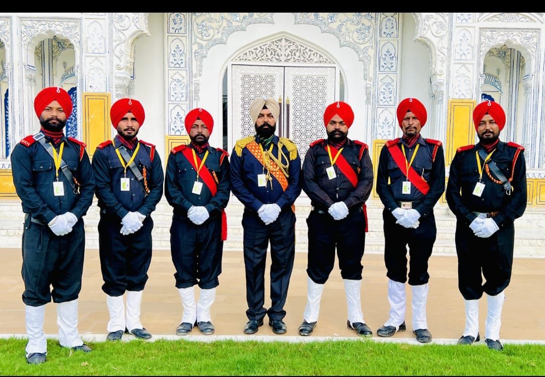 Navy ceremonial ensemble in formation